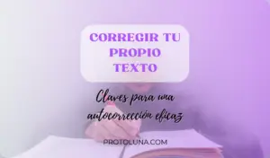 Corrige tu propia novela